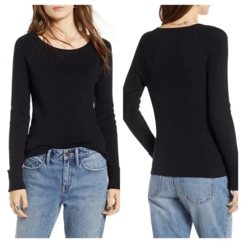 NWT Treasure & Bond Roll Cuff Ribbed Sweater